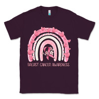 Plum breast cancer  awareness rainbow Classic Tee - MaliasSmallBusiness
