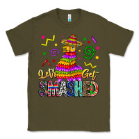 Army Green Let's Get Smashed Classic Tee - CowhideDigitalArt