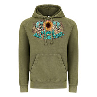 Vintage Olive god is good all the time Vintage Hoodie - NancyCooperArtShop