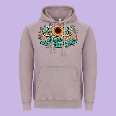 God Is Good All The Time Vintage Hoodie Designed By Nancycooperartshop