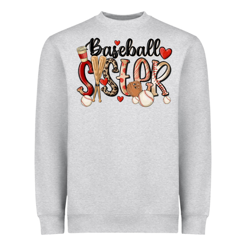 Baseball Sister Heavyweight Sweatshirt by MaliasSmallBusiness | Teevron