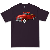 Plum western red truck right 34 view Premium Tee - FaDigitalArtStudio