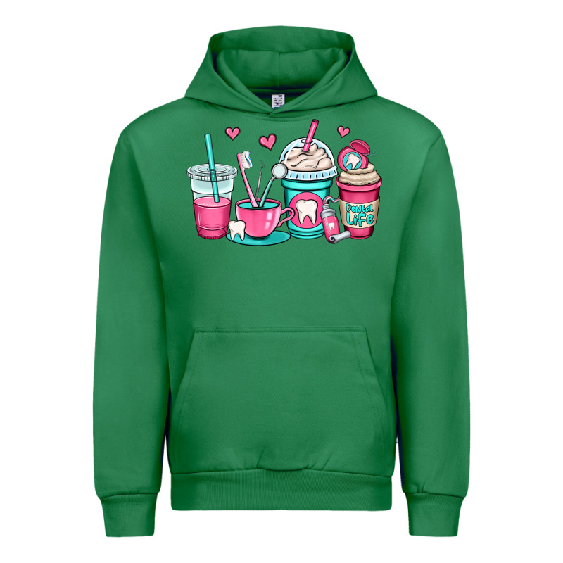 Dentist Coffee Cups Urban Hoodie by OliviaCreatesArt | Teevron