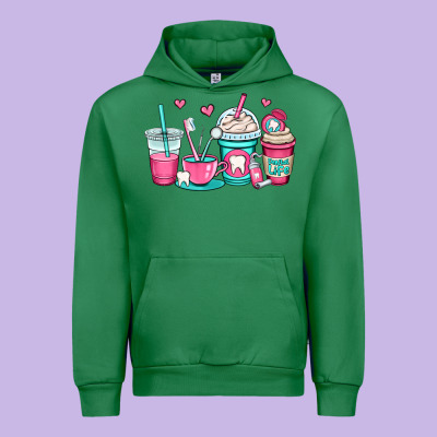 Dentist Coffee Cups Urban Hoodie Designed By Oliviacreatesart