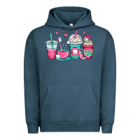 Pigment Midnight Navy dentist coffee cups Urban Hoodie - OliviaCreatesArt