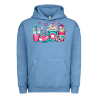 Pigment Pebble Blue dentist coffee cups Urban Hoodie - OliviaCreatesArt