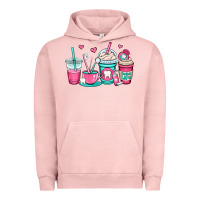 Pigment Salmon dentist coffee cups Urban Hoodie - OliviaCreatesArt