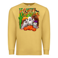 Antique Gold Howdy ghouls Premium Sweatshirt - NancyCooperArtShop