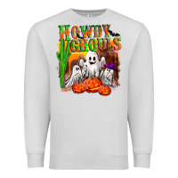 Dove Grey Howdy ghouls Premium Sweatshirt - NancyCooperArtShop