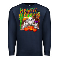 Navy Howdy ghouls Premium Sweatshirt - NancyCooperArtShop