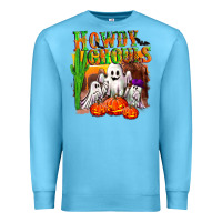 Ocean Blue Howdy ghouls Premium Sweatshirt - NancyCooperArtShop