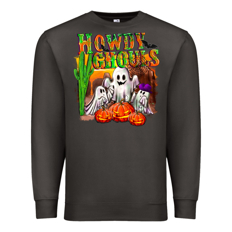 Howdy Ghouls Premium Sweatshirt by NancyCooperArtShop | Teevron