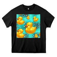 Black rubber duck seamless pattern Heavy Core Tee - HRA Design Shop