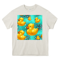 Cream rubber duck seamless pattern Heavy Core Tee - HRA Design Shop