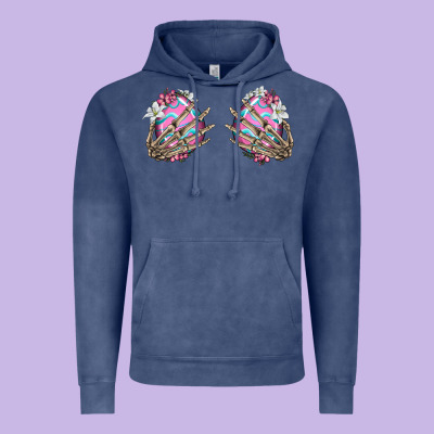Easter Hands Skeleton Vintage Hoodie Designed By Jasminsmagicworld