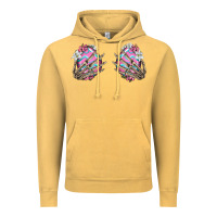 Vintage Mustard easter hands skeleton Vintage Hoodie - Jasminsmagicworld