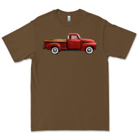 Cacao western red truck right side view Premium Tee - FaDigitalArtStudio
