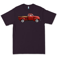 Plum western red truck right side view Premium Tee - FaDigitalArtStudio