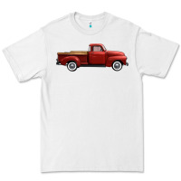 White western red truck right side view Premium Tee - FaDigitalArtStudio