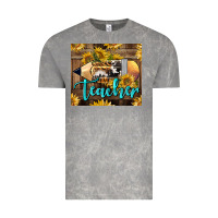 Cloud Rock Western Teacher Pencil With Sunflowers Vintage Tee - LillyAllenDesigns