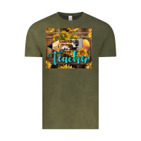 Vintage Olive Western Teacher Pencil With Sunflowers Vintage Tee - LillyAllenDesigns