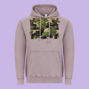 Camouflage Background Vintage Hoodie Designed By Barkaloodesign