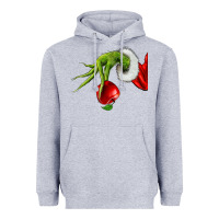 Heather Grey Christmas Character Heavyweight Hoodie - NancyCooperArtShop