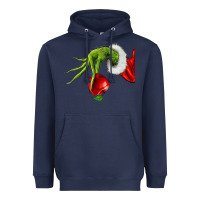 Navy Christmas Character Heavyweight Hoodie - NancyCooperArtShop