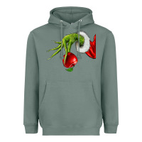 Sage Christmas Character Heavyweight Hoodie - NancyCooperArtShop