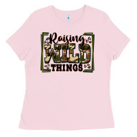 Bubblegum Pink raising wild things Ladies Tee - Zillion Design Studio