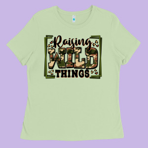 Raising Wild Things Ladies Tee Designed By Zillion Design Studio