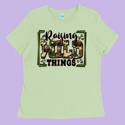 Raising Wild Things Ladies Tee Designed By Zillion Design Studio