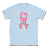Dusty Blue breast cancer ribbon Classic Tee - MaliasSmallBusiness