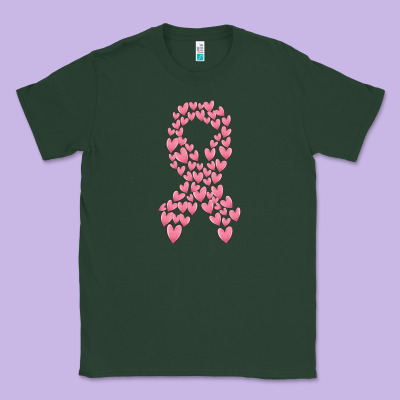Breast Cancer Ribbon Classic Tee Designed By Maliassmallbusiness
