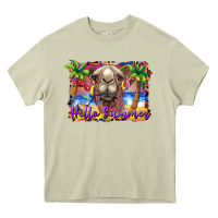 Mossy hello summer camel at the beach Heavy Core Tee - BarkalooDesign