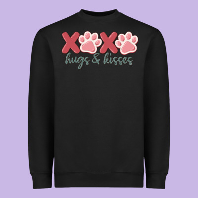 Xoxo Hugs And Kisses Heavyweight Sweatshirt Designed By Maliassmallbusiness
