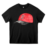 Black red softball cap fa element Heavy Core Tee - FaDigitalArtStudio