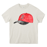Cream red softball cap fa element Heavy Core Tee - FaDigitalArtStudio