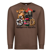 Chestnut OCD Obsessive Cow Disorder Premium Sweatshirt - texasbilliewilder