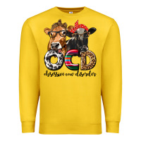 Lemon OCD Obsessive Cow Disorder Premium Sweatshirt - texasbilliewilder