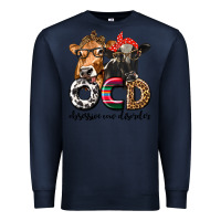 Navy OCD Obsessive Cow Disorder Premium Sweatshirt - texasbilliewilder