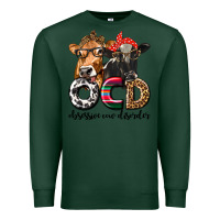 Sports Green OCD Obsessive Cow Disorder Premium Sweatshirt - texasbilliewilder