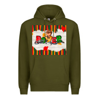Army Green juneteenth black power Premium Hoodie - TumblerDesignByShophia