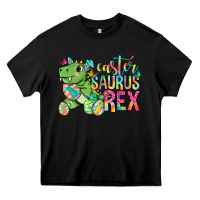 Black Easter Saurus Rex Easter Day Heavy Core Tee - Neo Western