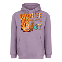 Lavender Give Cancer the boot Kidney Cancer orange ribbon Heavyweight Hoodie - NancyCooperArtShop