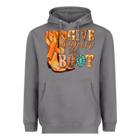 Storm Give Cancer the boot Kidney Cancer orange ribbon Heavyweight Hoodie - NancyCooperArtShop