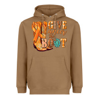 Toasted Coconut Give Cancer the boot Kidney Cancer orange ribbon Heavyweight Hoodie - NancyCooperArtShop