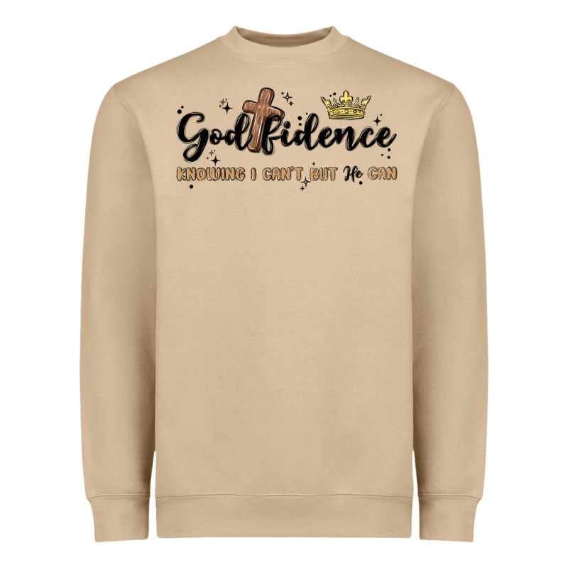 Godfidence Heavyweight Sweatshirt by MaliasSmallBusiness | Teevron