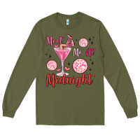 Army Green meet me at midnight Long Sleeve Tee - MaliasSmallBusiness