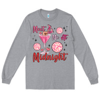 Heather Grey meet me at midnight Long Sleeve Tee - MaliasSmallBusiness